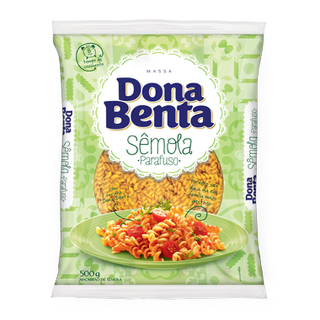 Macarrão de sêmola parafuso dona benta