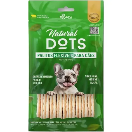 Palito Flexivel Natural Dots 70g Caes Leite