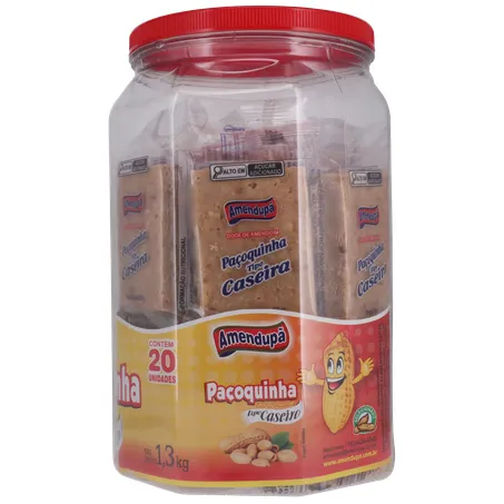 Paçoca amendupã caseiro pote 1.3kg 360-9
