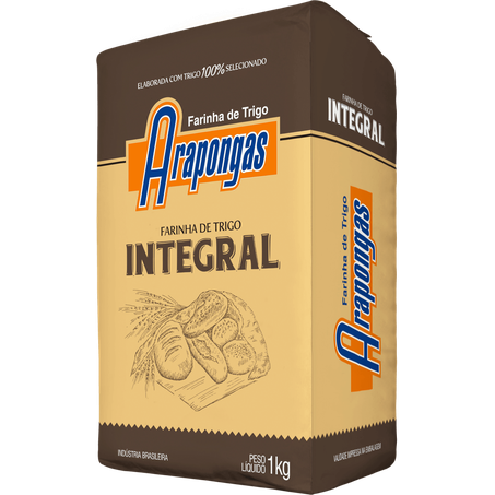 Farinha Trigo Arapongas 1kg Integral