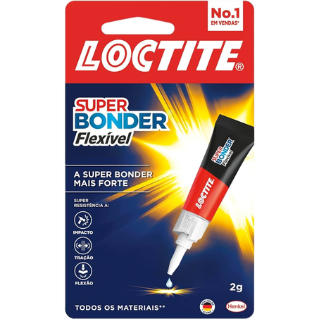 Cola super bonder flexivel 2,4g
