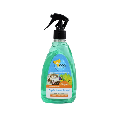 Loção Desodorante p/Cães e Gatos Dogclean Alegria 500ml