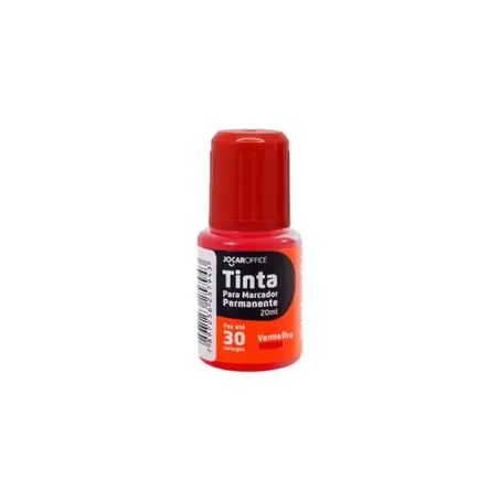 TINTA MARCADOR PERMANENTE JOCAR 20 ML VERMELHO    