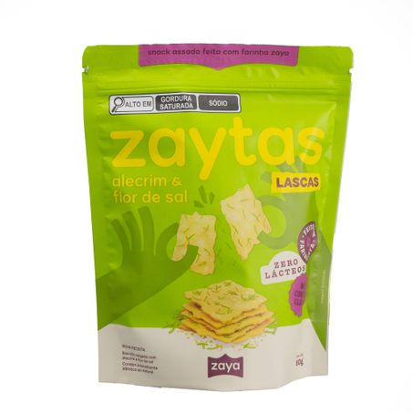ZAYTAS LASCAS ALECRIM & FLOR DE SAL 80G ZAYA