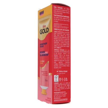 Recarga de Queratina Niely Gold Reconstrução Potente 80Ml 360-24