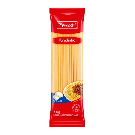 MACARRAO PARATI 500G ESPAGUETE FURADINHO