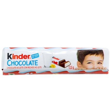 Chocolate kinder recheio leite 12.5g