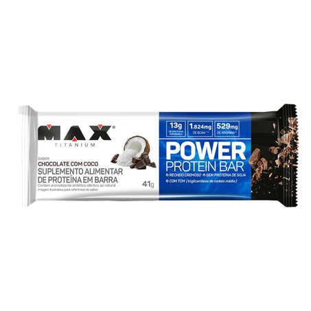 Barra power protein bar choco c/ coco 41