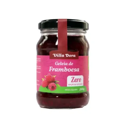 GELEIA DE FRAMBOESA ZERO ACUCAR 200G VILLADORA