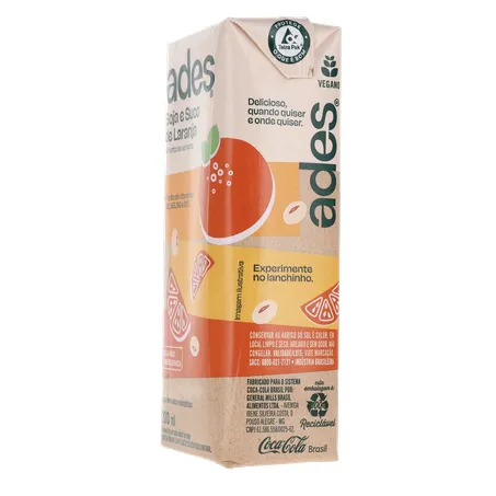 Bebida Base Soja Ades Laranja 200ml 360-7