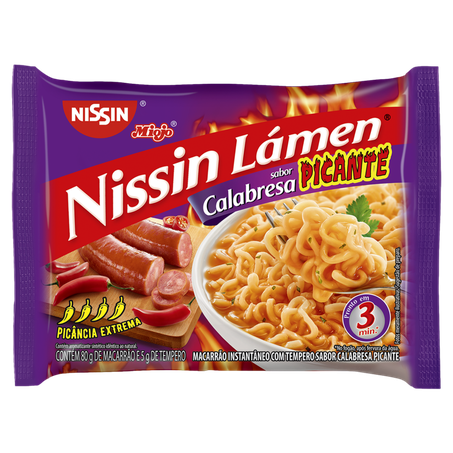 Macarrão Instantâneo Nissin Calabresa Picante 85G