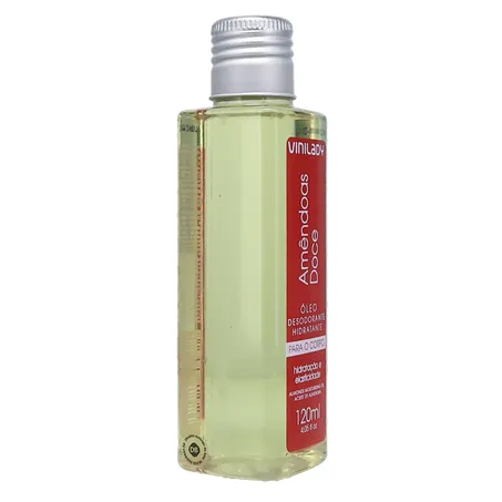 Óleo Desodorante Hidratante Vinilady Amêndoas Doce Frasco 120ml 360-30