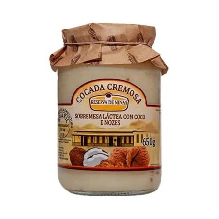 Cocada cremosa reserva de minas nozes 650g