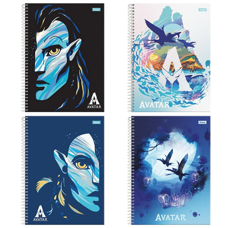 Caderno foroni avatar capa dura gd 20x27cm 01 materia c/80 folhas