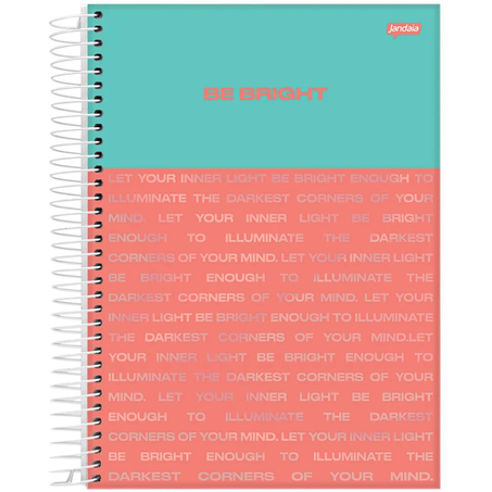 Caderno Universitário Jandaia 80 Folhas - Capa Dura - Bright
