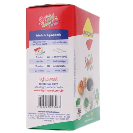 ADOÇANTE LOWÇÚCAR STEVIA PLUS C/50UN 25G 360-29
