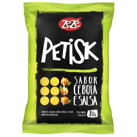 Salgadinho zeze 80g petisk cebola e salsa