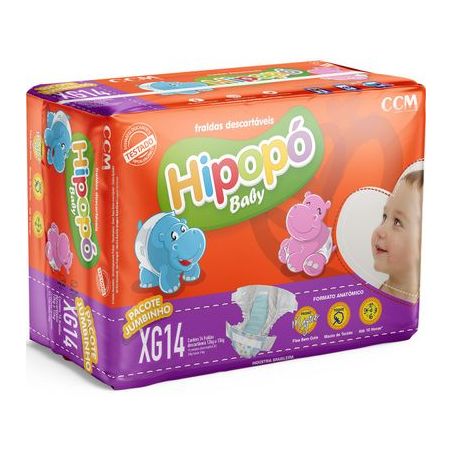 FRALDA HIPOPO BABY JUMBINHO - XG C/12