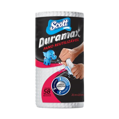 Pano reutilizavel scott duramax c/58un branco