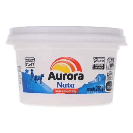 Creme de leite (nata) aurora 280g
