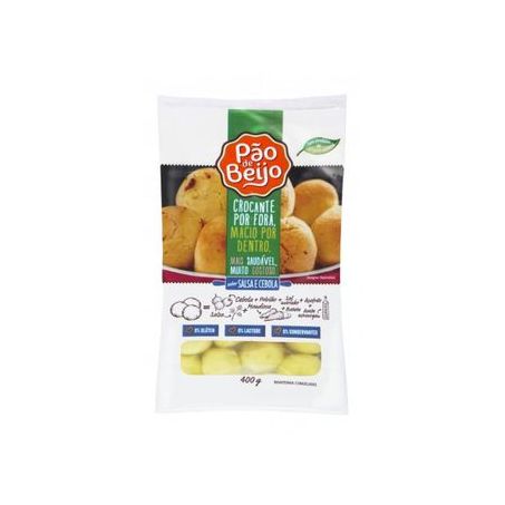 PÃO DE BEIJO SALSA E CEBOLA 400 GR