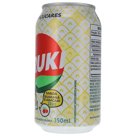 BEBIDA FRUKI GUARANÁ ABACAXI ZERO AÇÚCAR LATA 350ML 360-6
