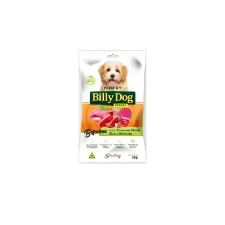 Bifinho billy dog carne com batata doce e beterraba 55g