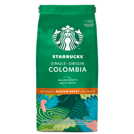 Cafe starbucks torrado e moido 250g colombia
