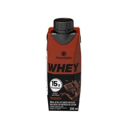 BEBIDA LACTEA PIRACANJUBA WHEY CHOCOLATE 250ML