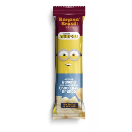 Barra kids banana brasil chocolate branco 22g