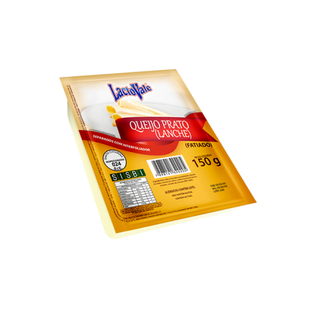 QUEIJO PRATO LACTOVALE FAT 150G