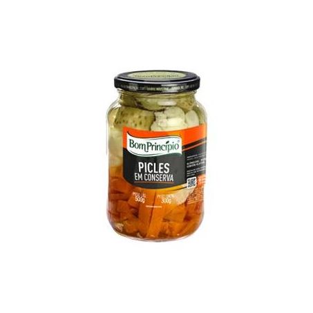 PICLES EM CONSERVA BOM PRINCÍPIO VIDRO 300G