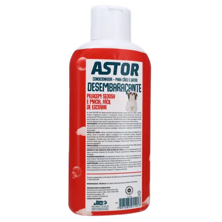 CONDICIONADOR ASTOR DESEMBARACANTE CAES E GATOS 500ML 360-16