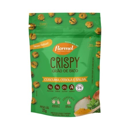CRISPY FLORMEL 25G CÚRCUMA, CEBOLA E SALSA