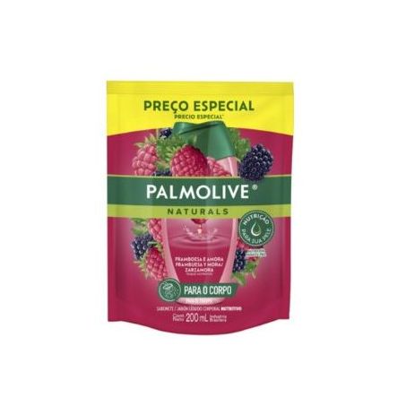 SABONETE LÍQUIDO PALMOLIVE FRAMBOESA E AMORA 200ML