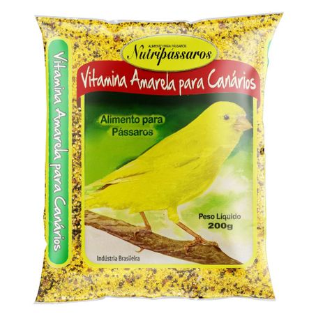 Alimento para pássaros vitamina amarela canário nutripássaros