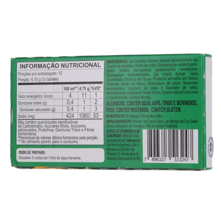 CALDO DE LEGUMES EM CUBO APTI 57G 360-20