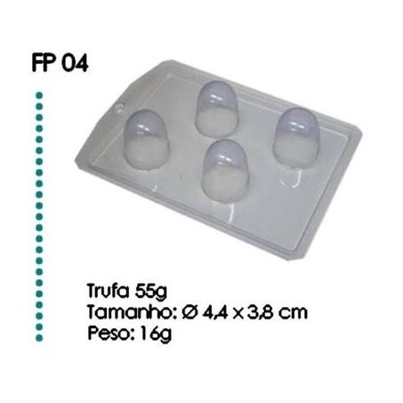 Forma plastico molde chocolate trufa 16g