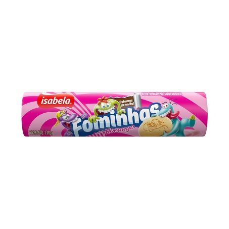 Biscoito rech. morango toons 120g