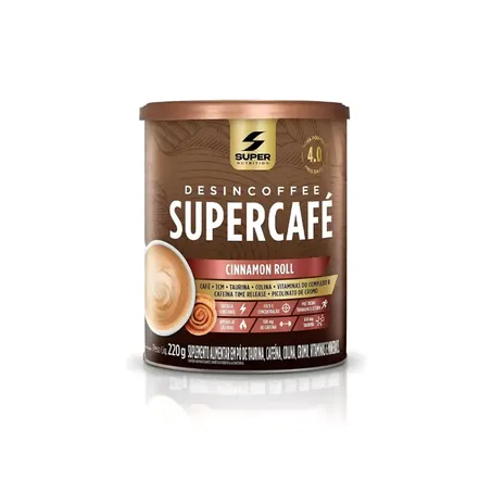 SUPERCAFÉ CINNAMON ROLL 220G - SUPER NUTRITION