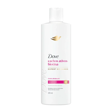 Shampoo dove 370ml cachos ativos+biotina