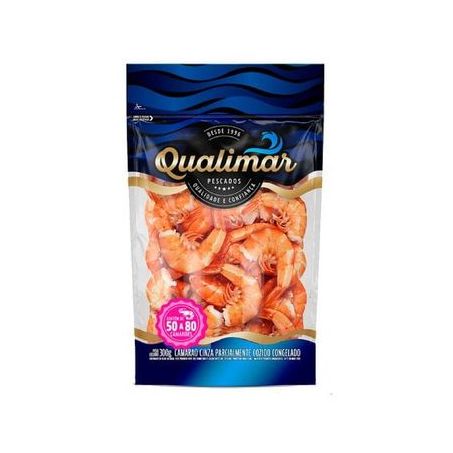 CAMARÃO QUALIMAR CONGELADO DESCASCADO 50/80 300G