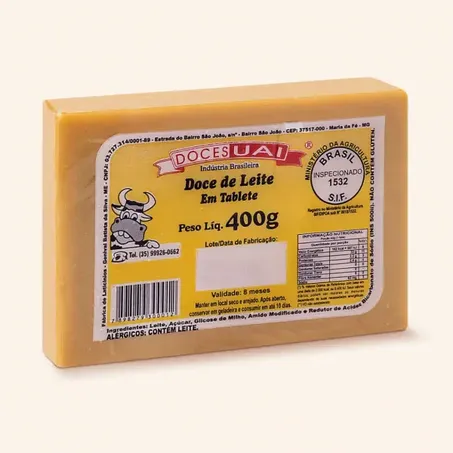 Doce Leite Tablete Uai 400g