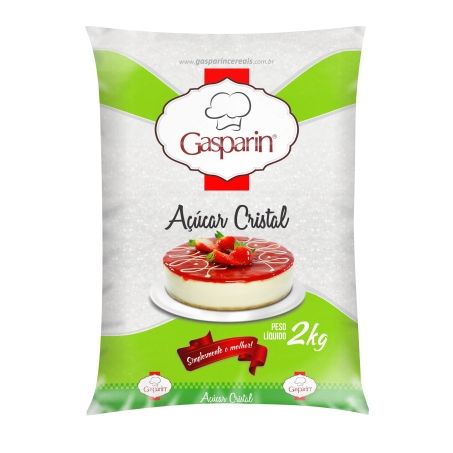 AÇÚCAR CRISTAL GASPARIN 2KG