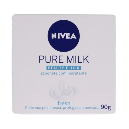 Sabonete nivea hidratante pure milk fresh caixa 90g