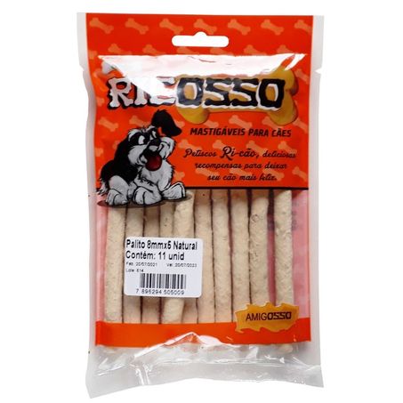 PALITO RICOSSO NATURAL 6MM C/20