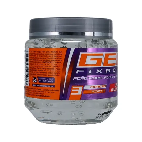 Gel fixador sergio paris brilho m.forte 240g 360-30