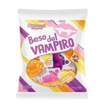 PIRULITO SOBERANA BEIJO DE VAMPIRO SORTIDO 140G