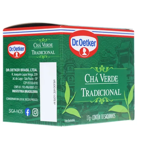 CHÁ DR OETKER VERDE TRADICIONAL SAQUINHO 10UN 360-31