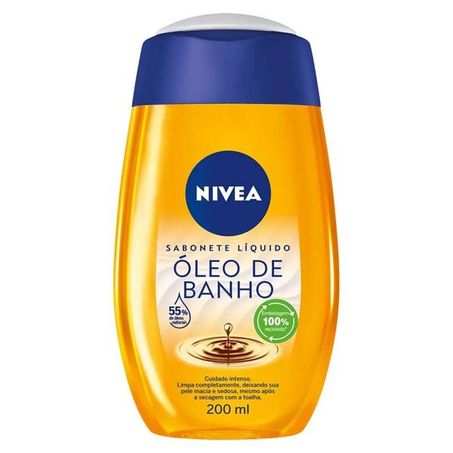 Sabonete liquído oleo banho nivea 200ml